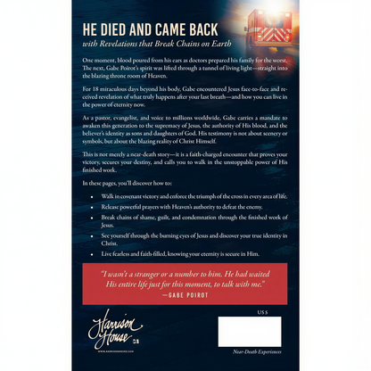 18 Days in Heaven Gabe Poirot NDE book – true story of meeting Jesus in Heaven
